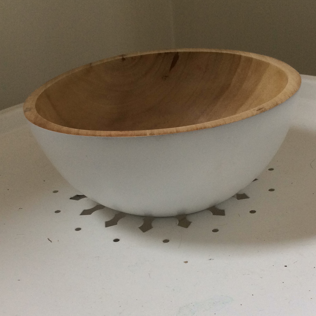 Large wooden bowl